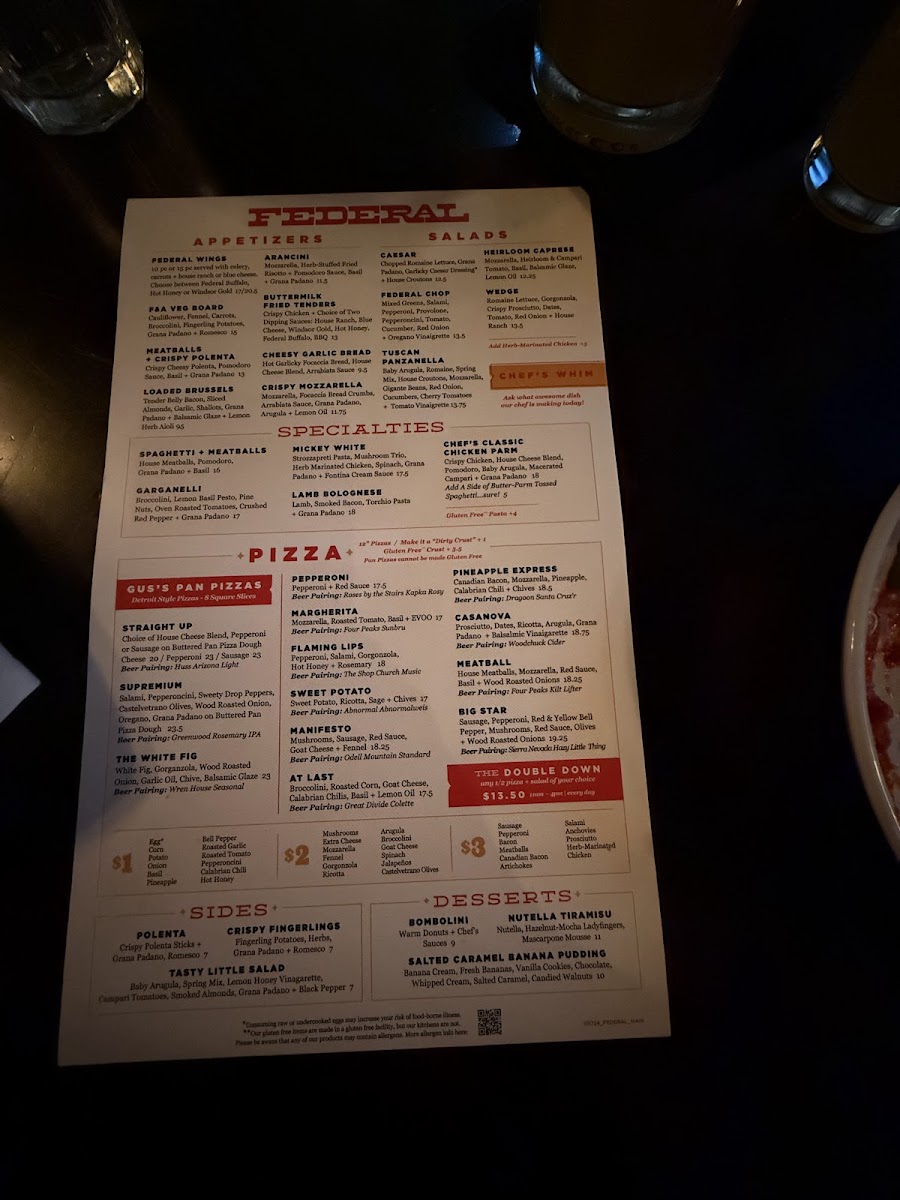 Federal Pizza Photo Menu 7