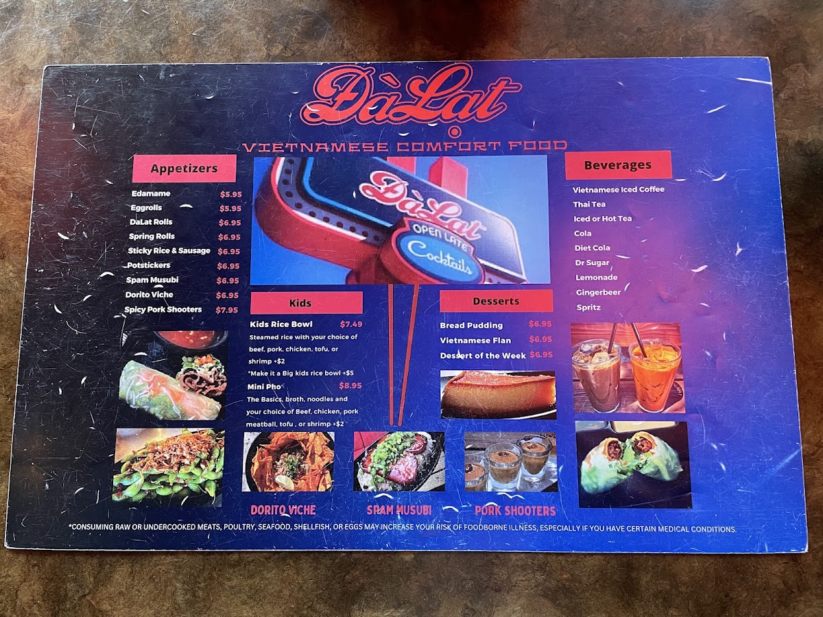 DaLat Vietnamese Restaurant and Bar Photo Menu 4