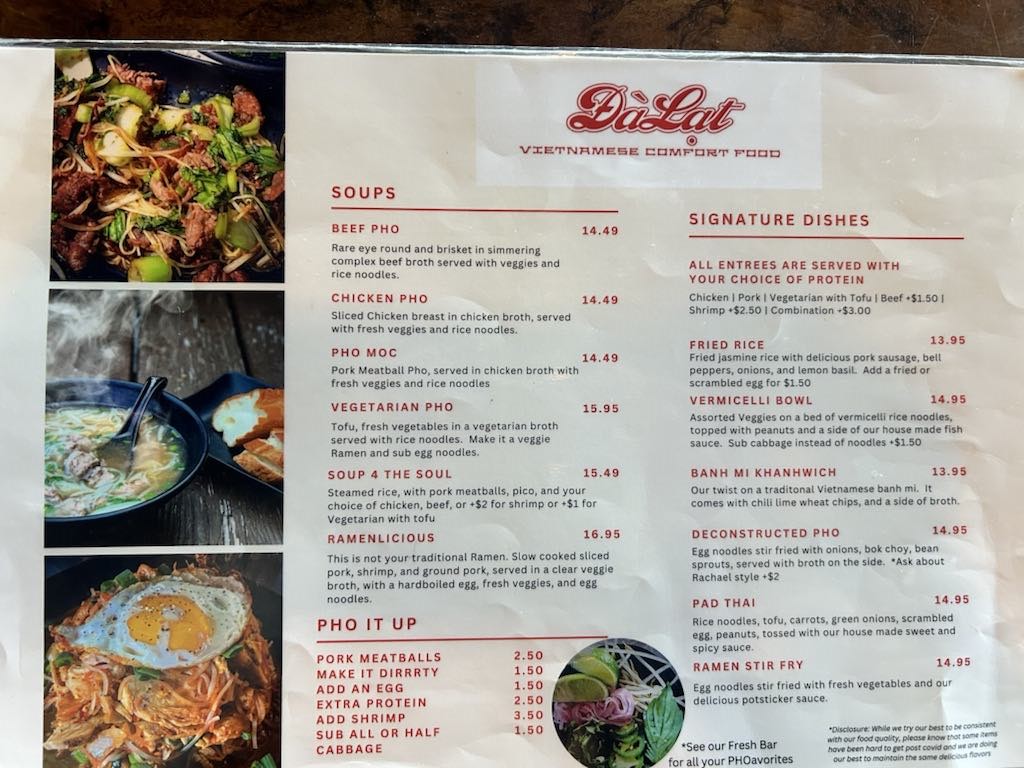 DaLat Vietnamese Restaurant and Bar Photo Menu 7