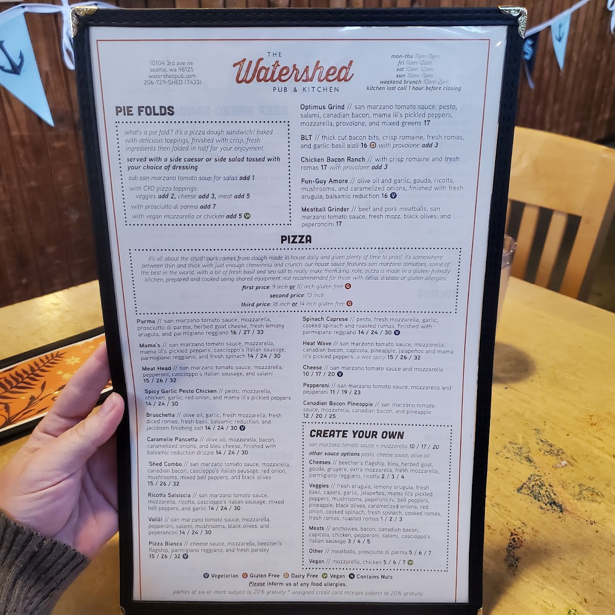 Watershed Pub & Kitchen Photo Menu 7