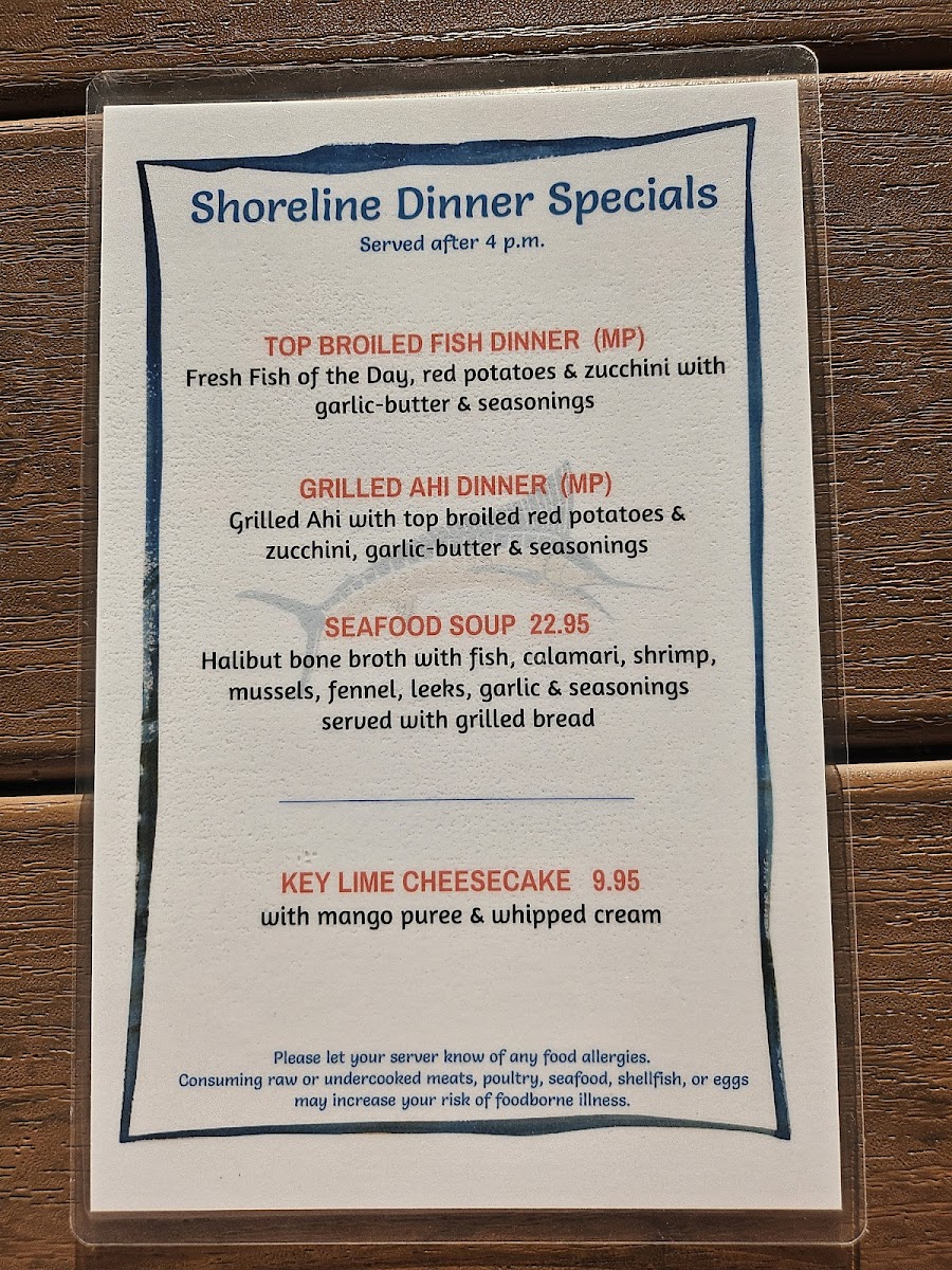 Shoreline Cafe Photo Menu 10