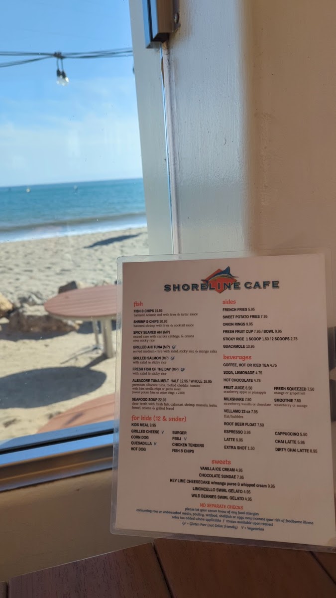 Shoreline Cafe Photo Menu 3