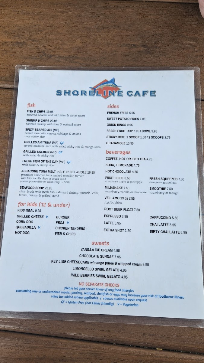 Shoreline Cafe Photo Menu 7
