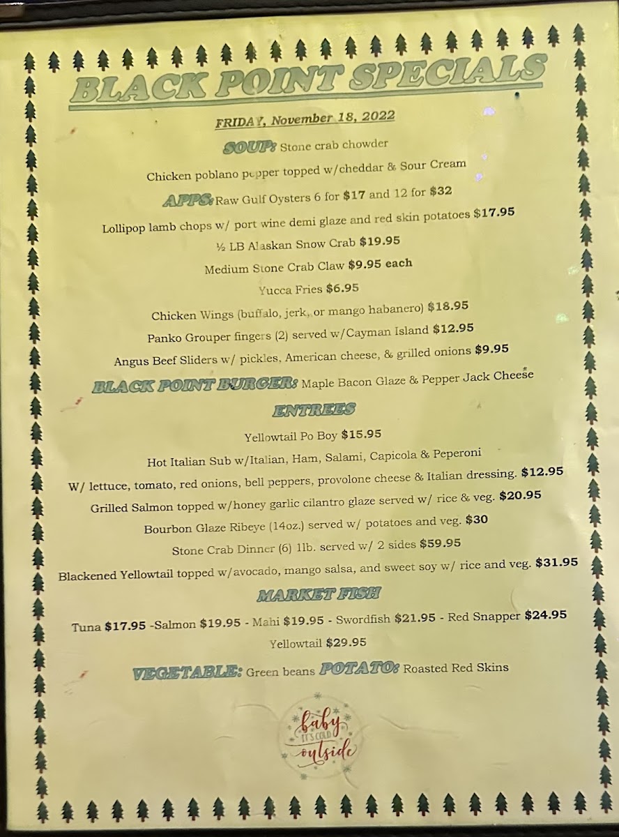 Black Point Ocean Grill Photo Menu 4