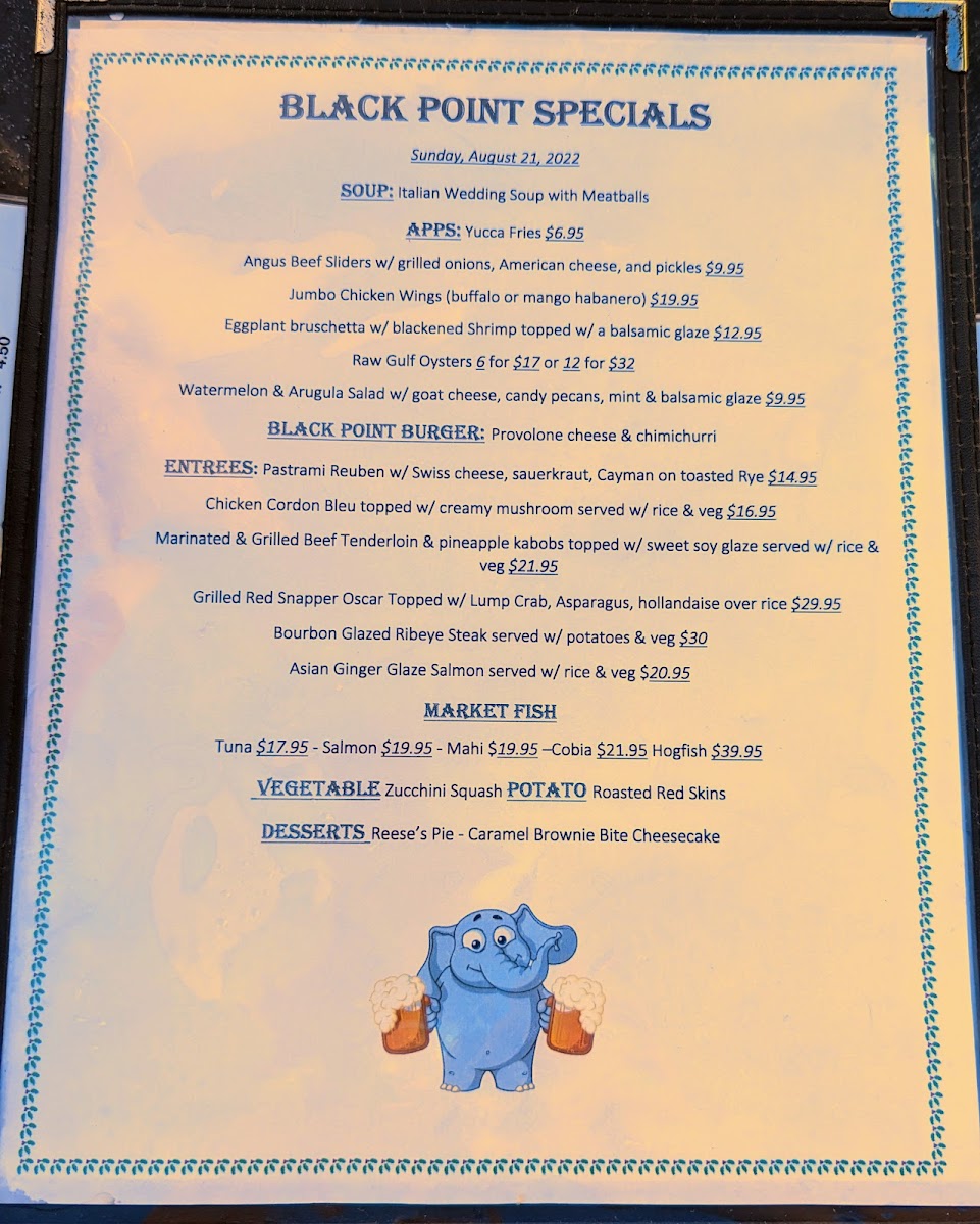 Black Point Ocean Grill Photo Menu 6