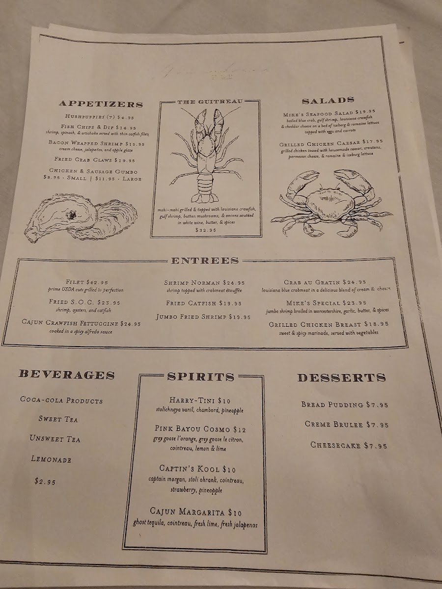 Mike Anderson's - Gonzales Photo Menu 5
