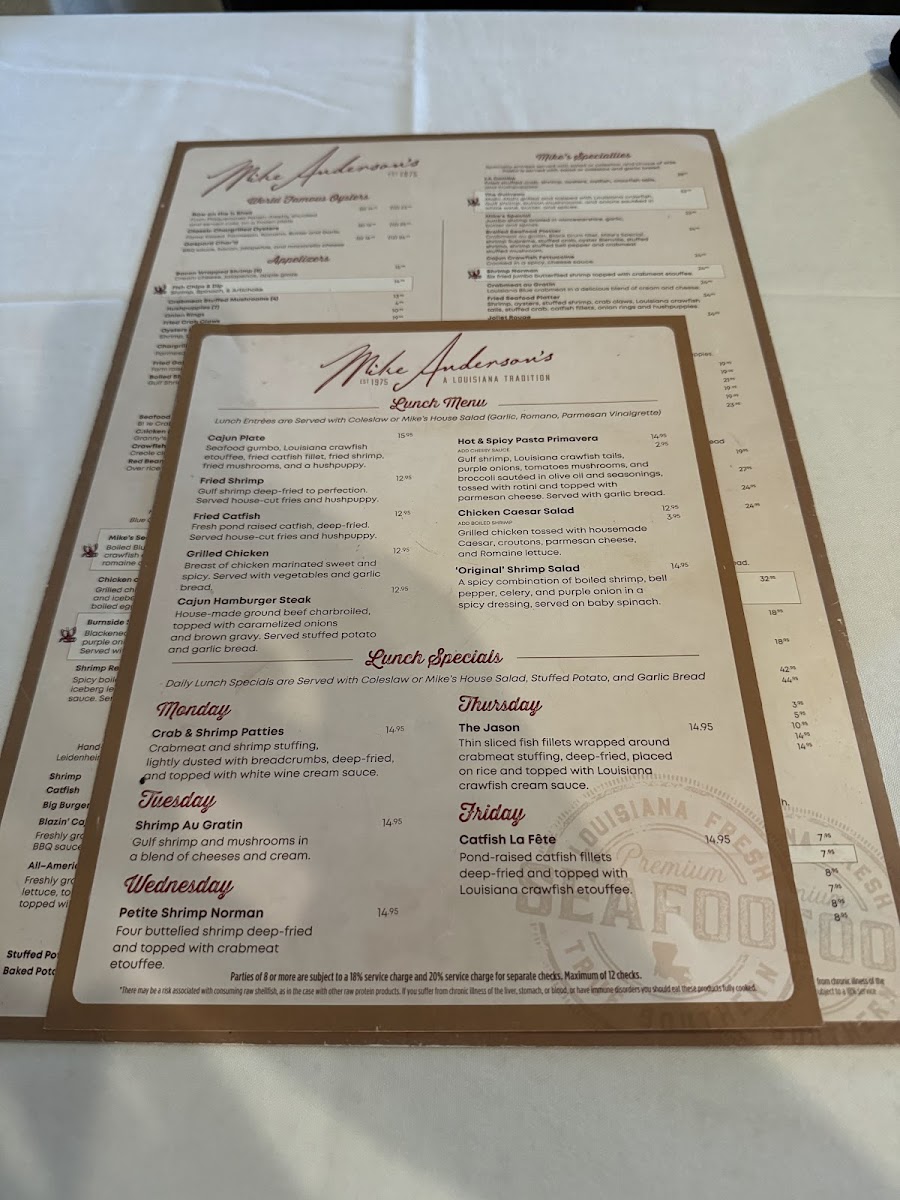 Mike Anderson's - Gonzales Photo Menu 9