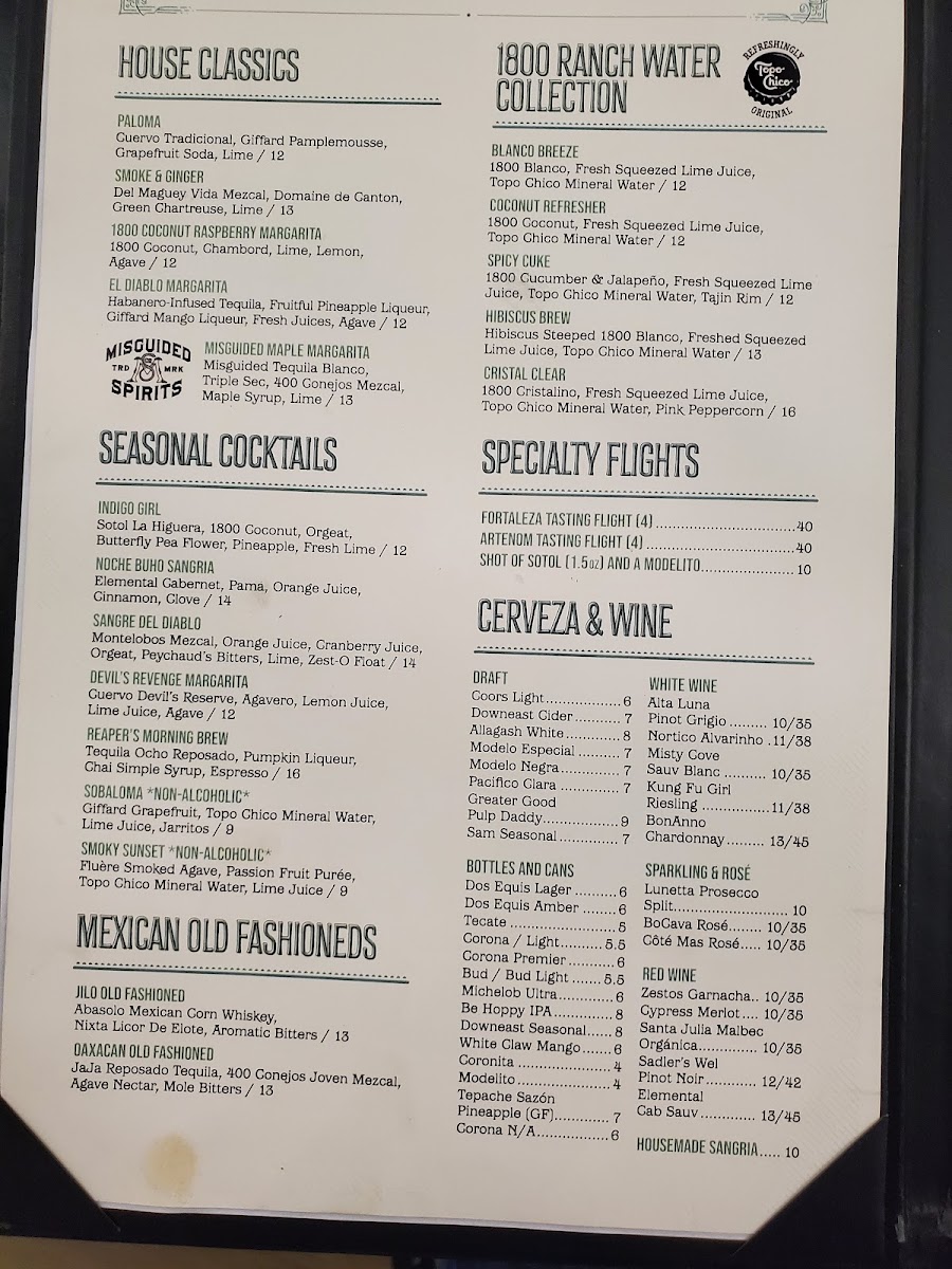 Mezcal Tequila Kitchen Photo Menu 4