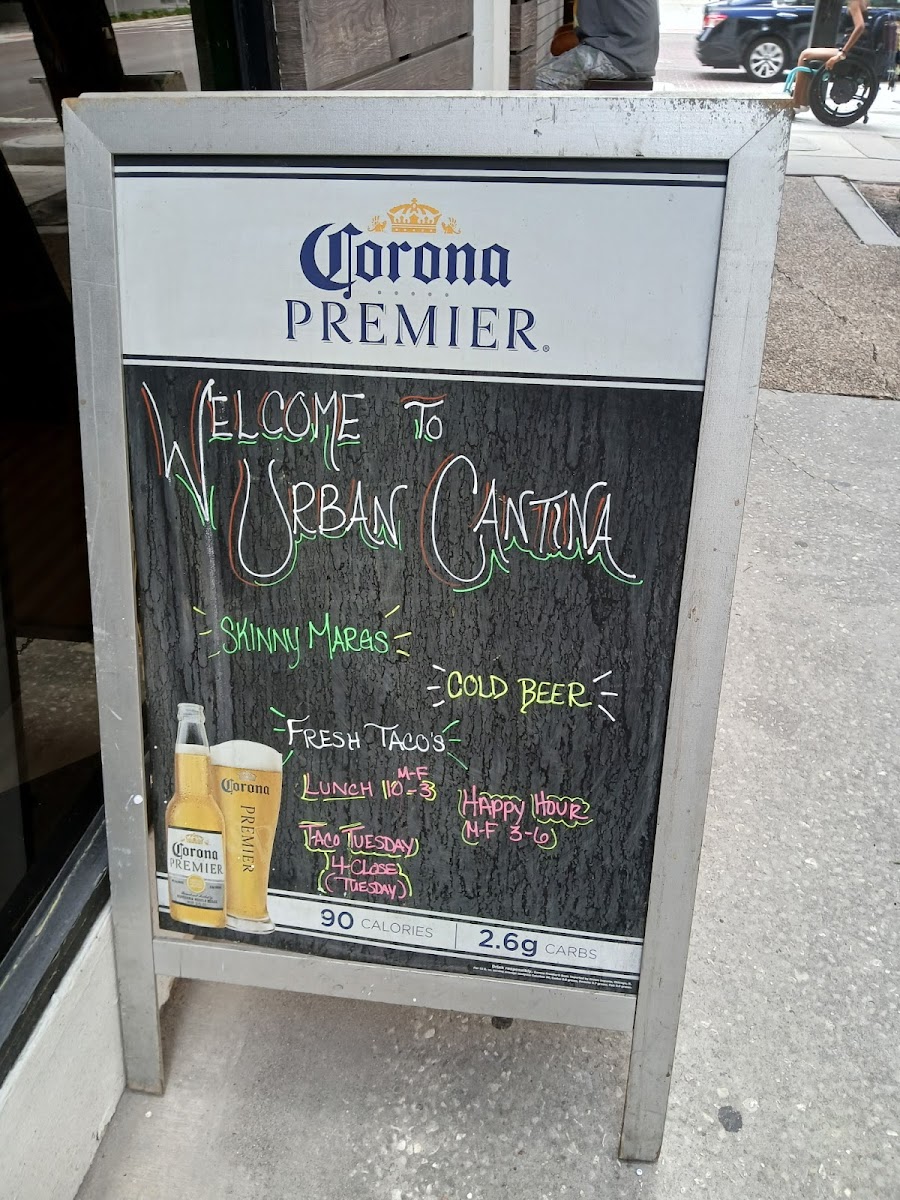 Urban Cantina Photo Menu 1
