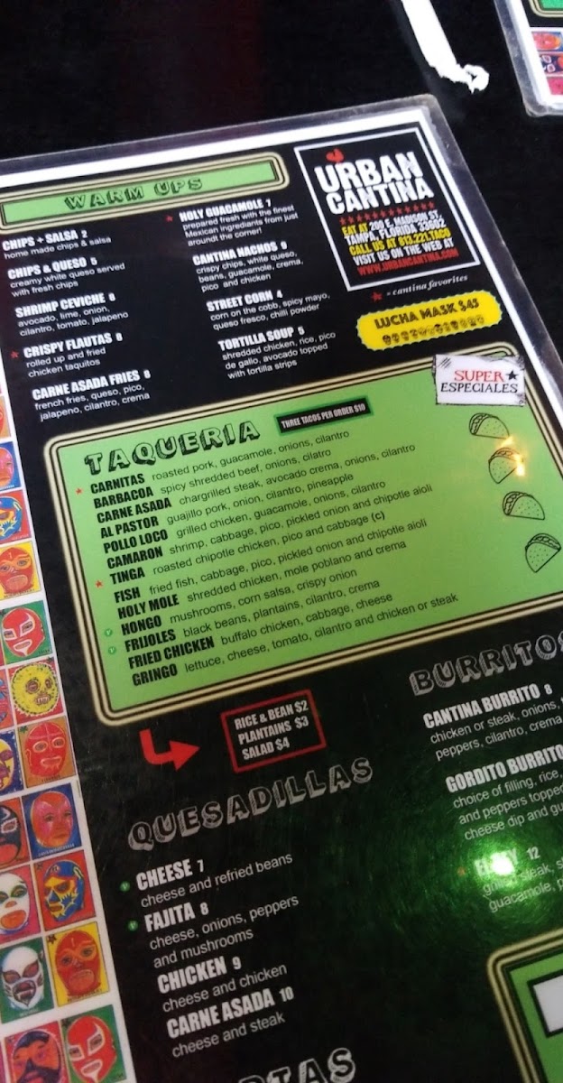 Urban Cantina Photo Menu 6