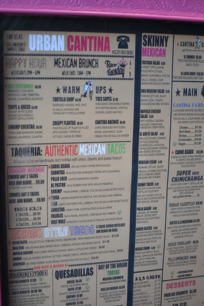 Urban Cantina Photo Menu 9