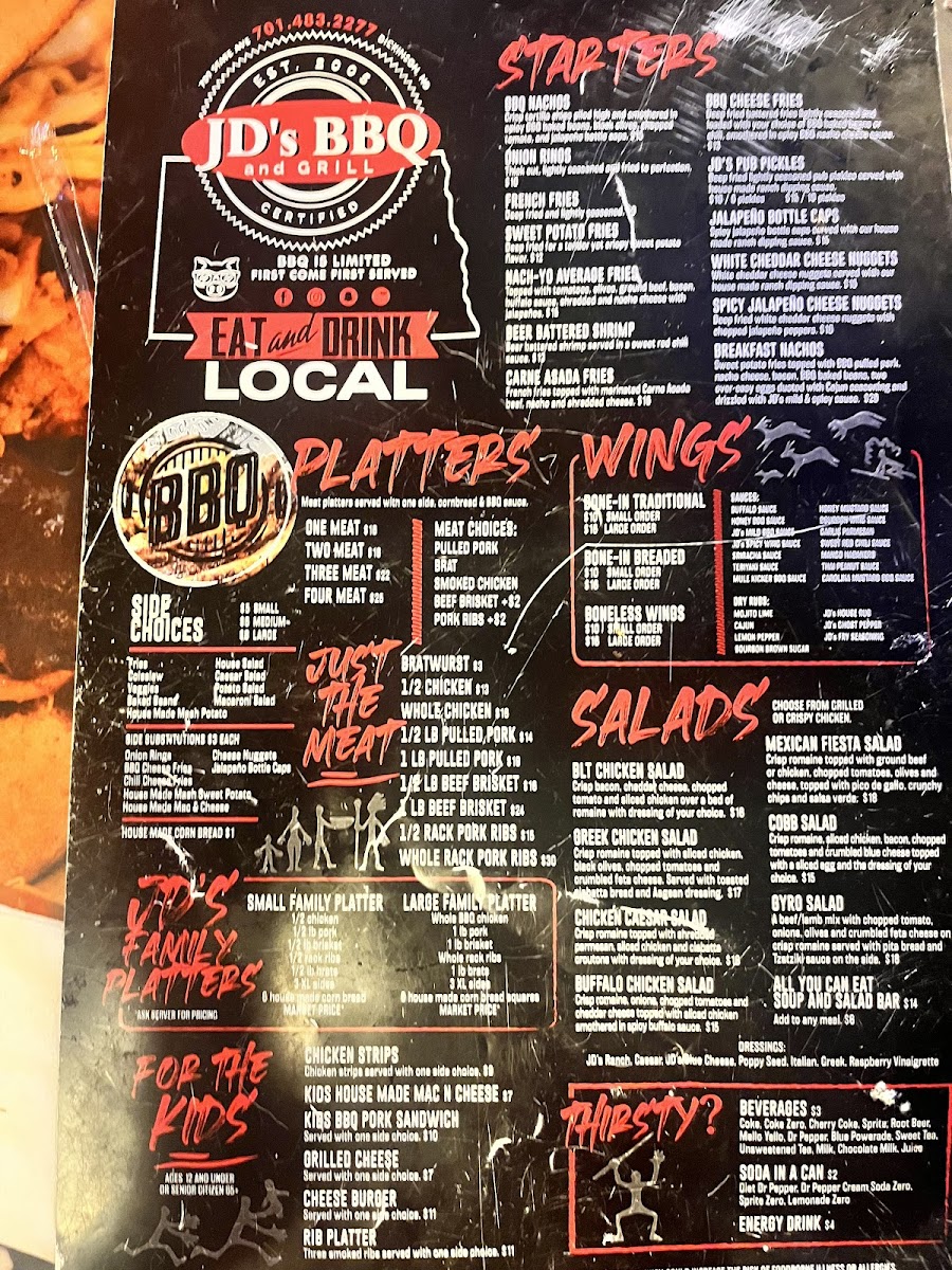 J D's BBQ Photo Menu 4