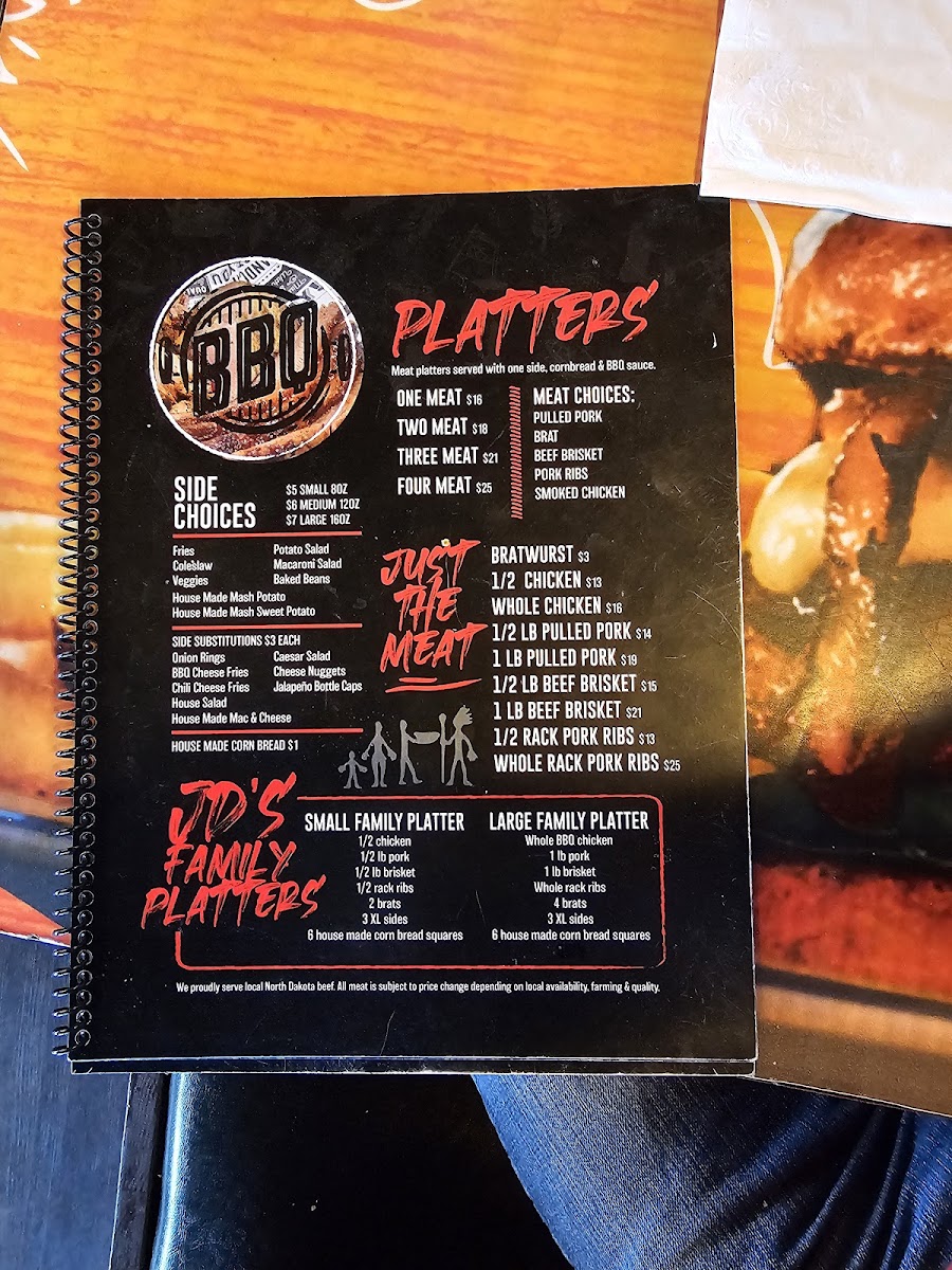 J D's BBQ Photo Menu 6