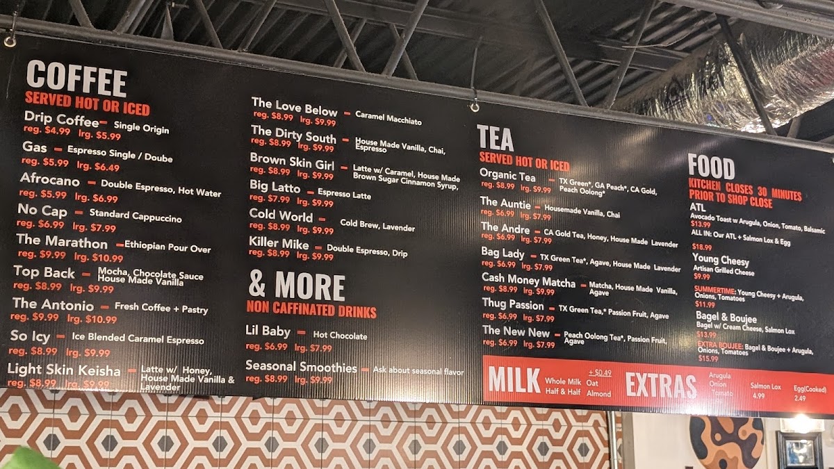 Black Coffee Atlanta Photo Menu 2