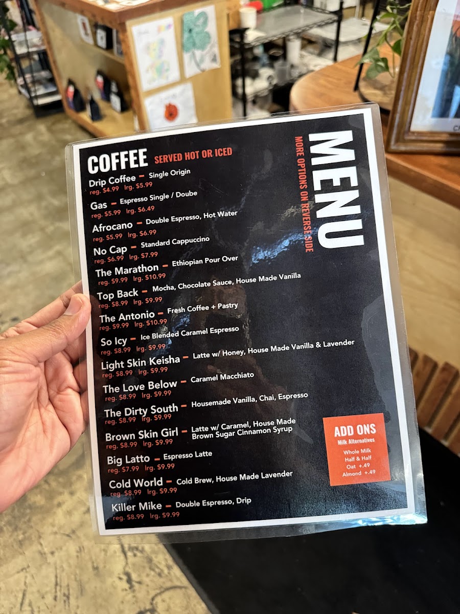 Black Coffee Atlanta Photo Menu 7