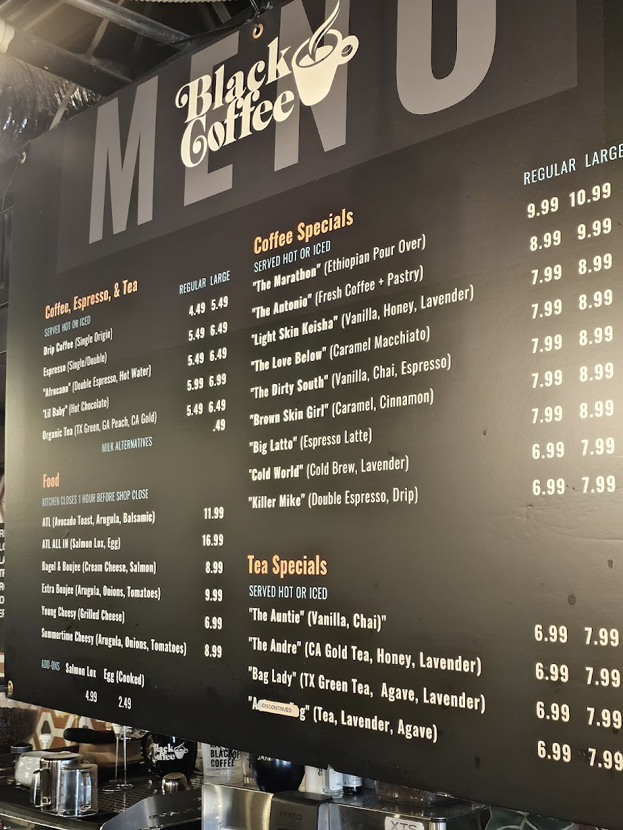 Black Coffee Atlanta Photo Menu 9