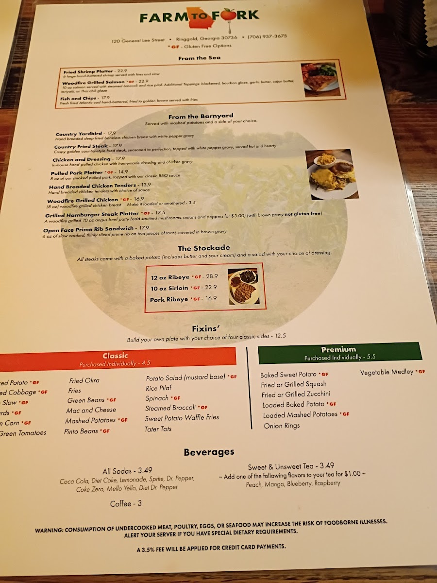 Farm To Fork Photo Menu 3