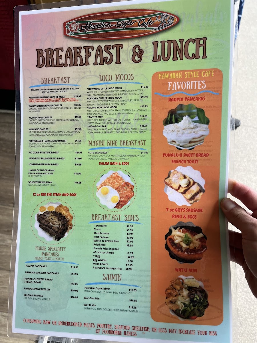 Hawaiian Style Cafe Hilo Photo Menu 10