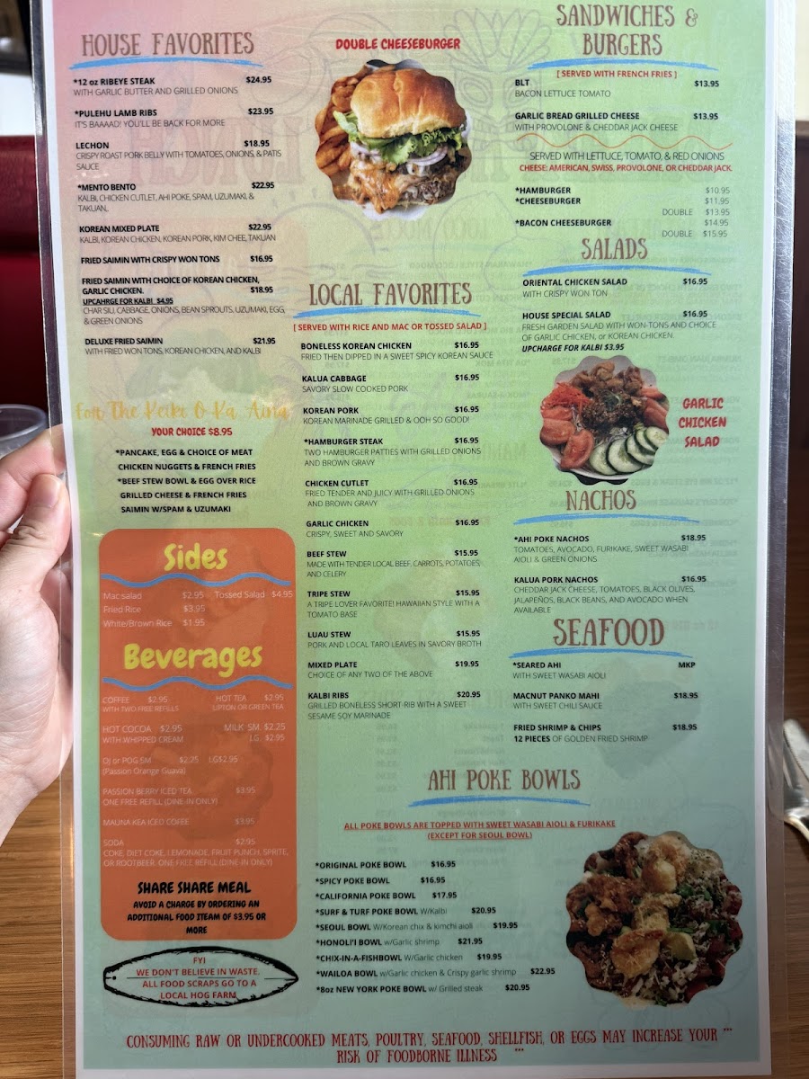Hawaiian Style Cafe Hilo Photo Menu 2