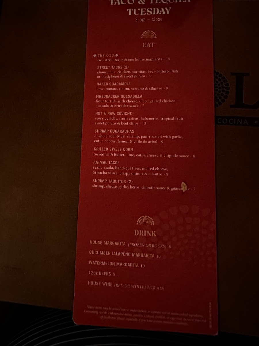 SOL Mexican Cocina Photo Menu 4
