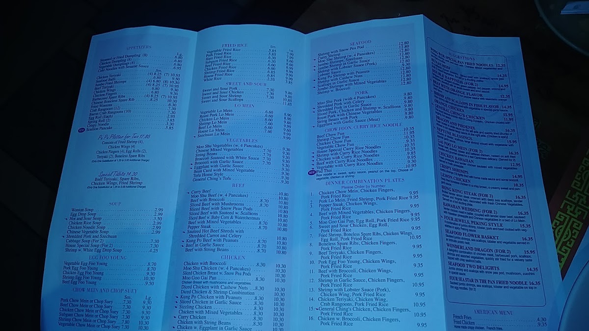 Wong Wok Restaurant Photo Menu 4
