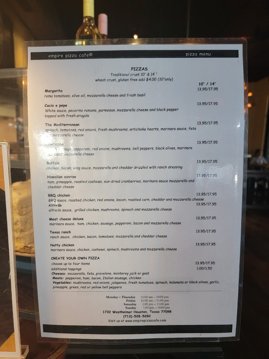 Empire Café Photo Menu 10