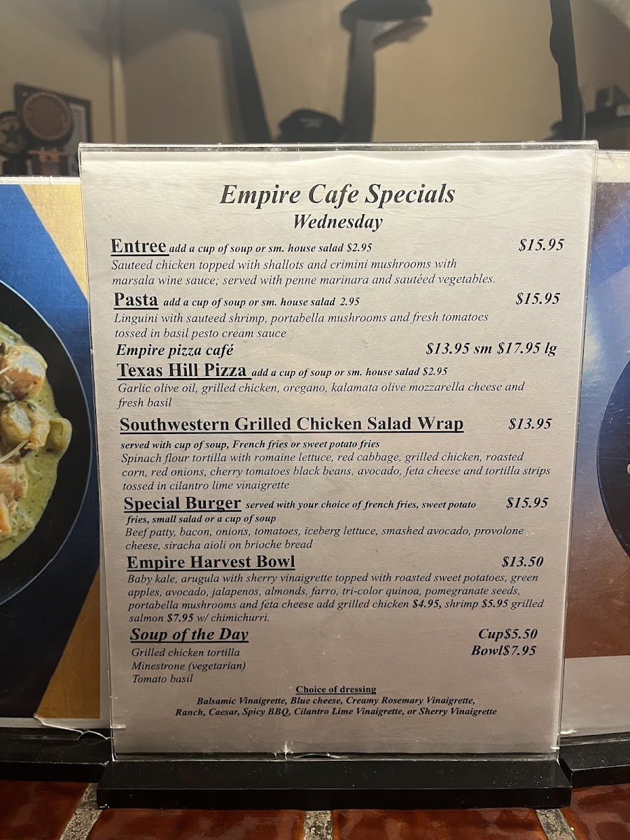 Empire Café Photo Menu 3