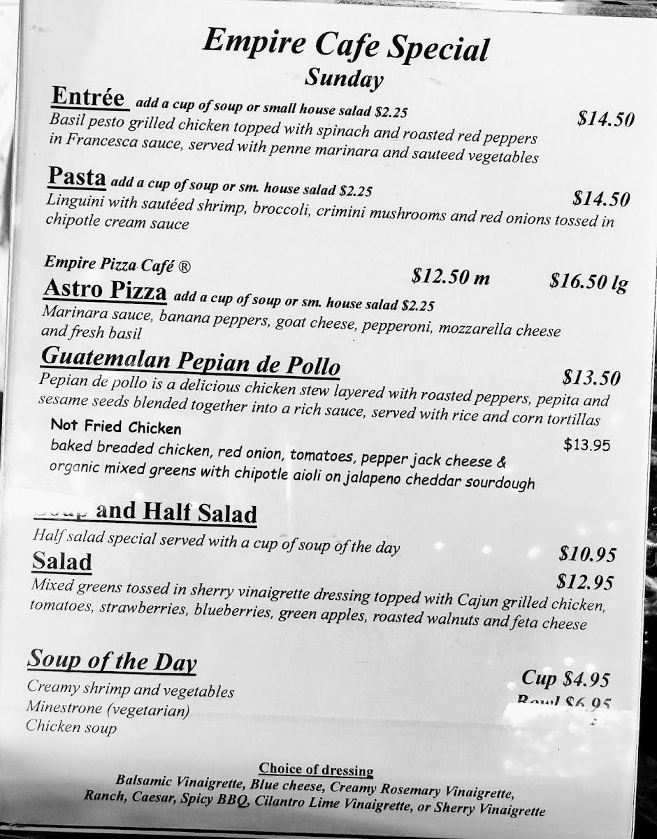Empire Café Photo Menu 5