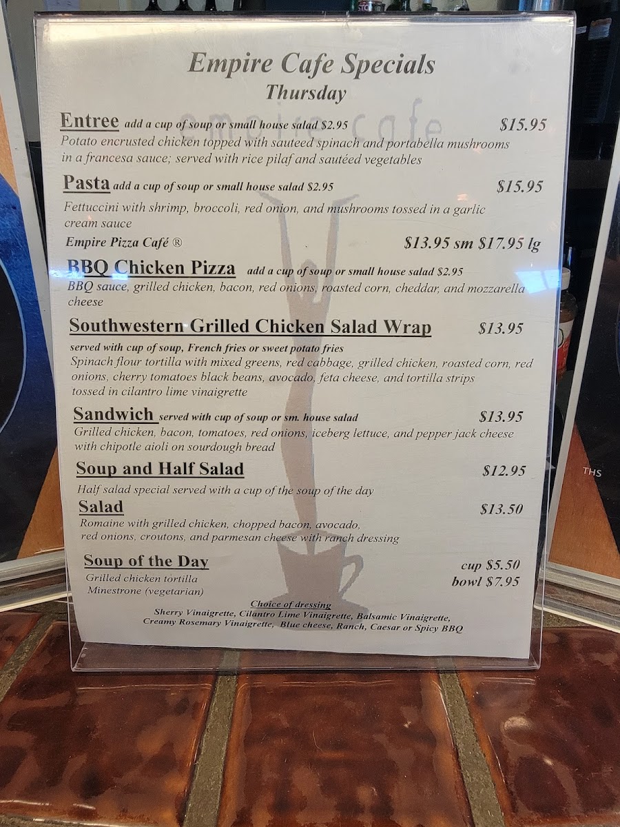 Empire Café Photo Menu 7