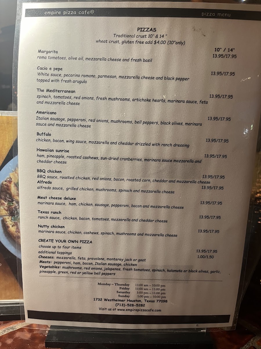 Empire Café Photo Menu 8