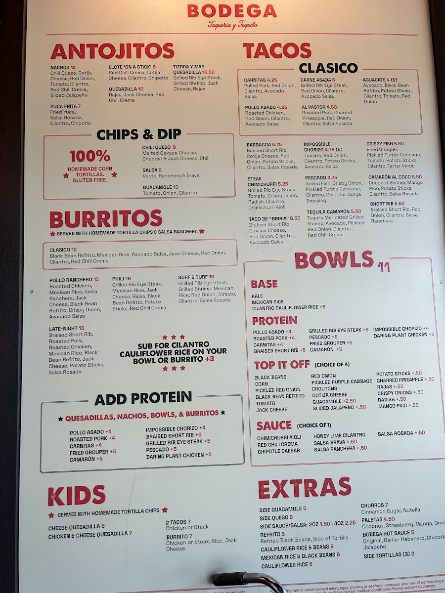Bodega Taqueria y Tequila Photo Menu 10