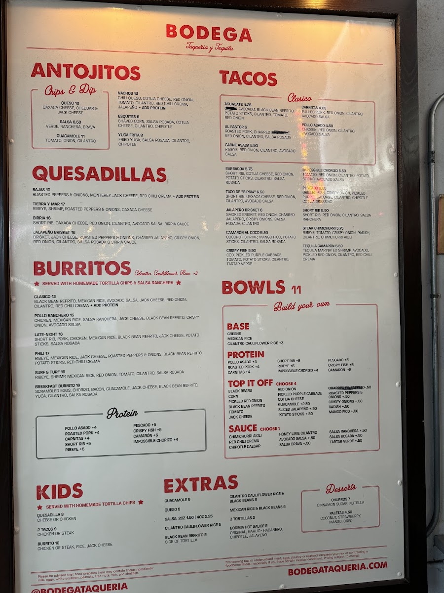 Bodega Taqueria y Tequila Photo Menu 7