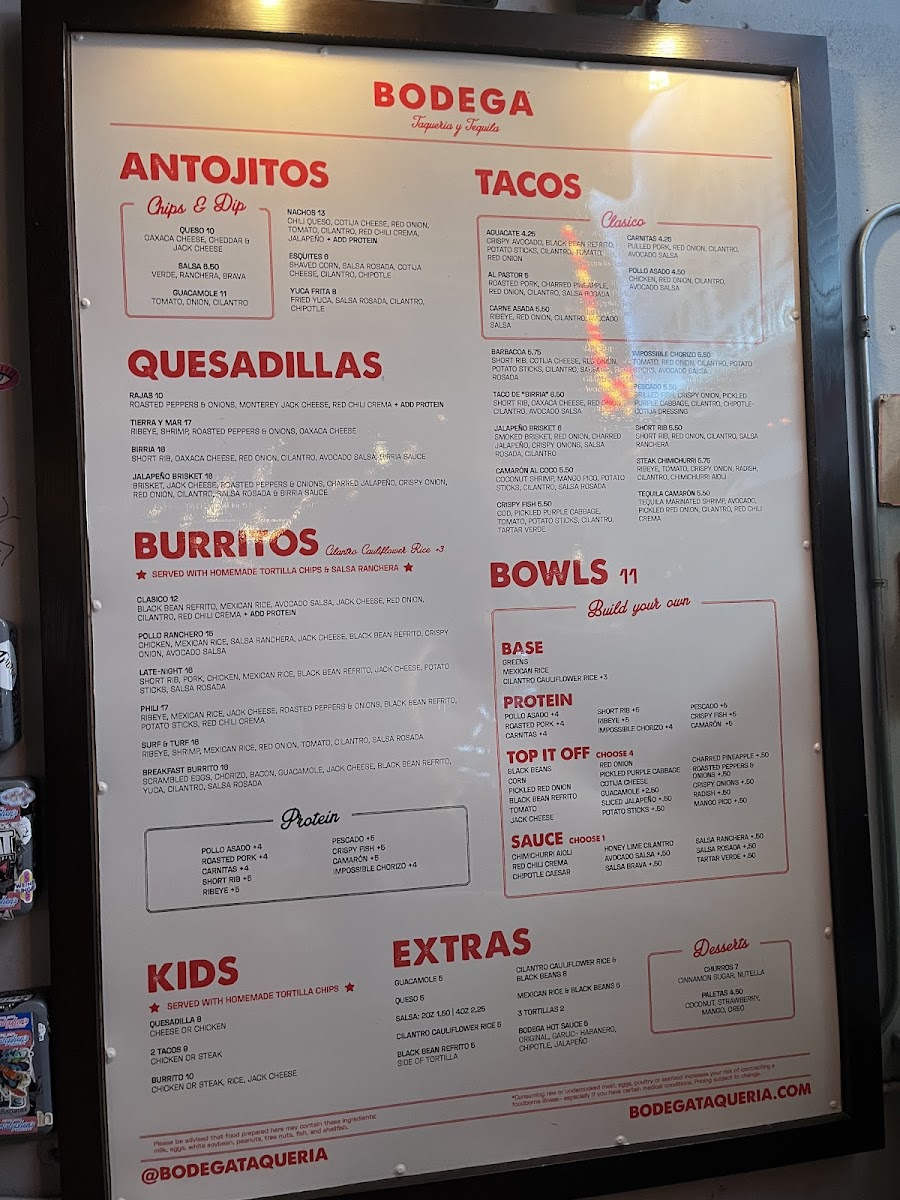 Bodega Taqueria y Tequila Photo Menu 8
