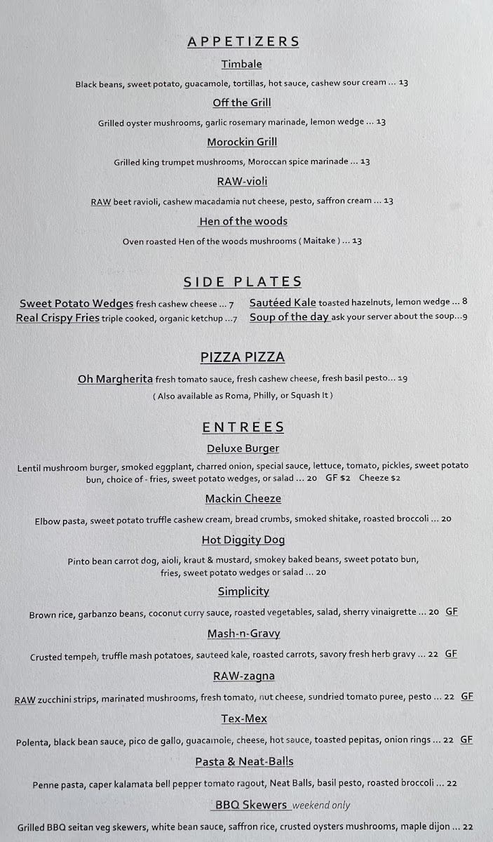 Veganized Photo Menu 1