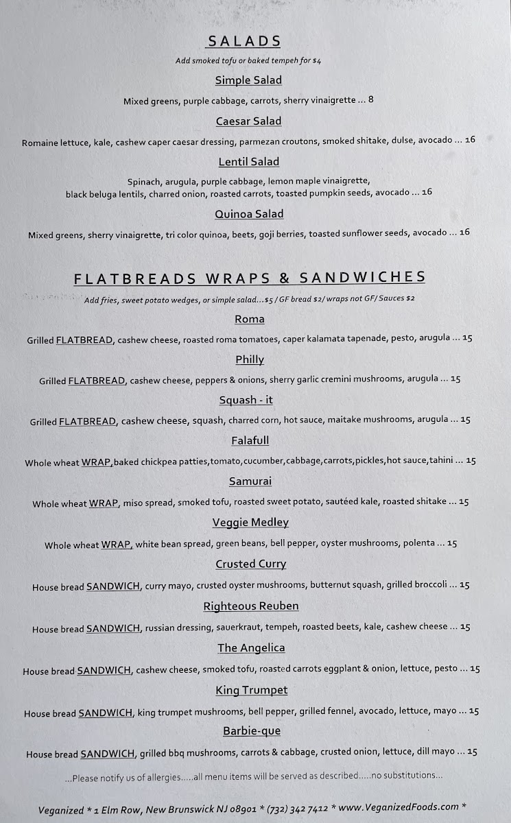 Veganized Photo Menu 2
