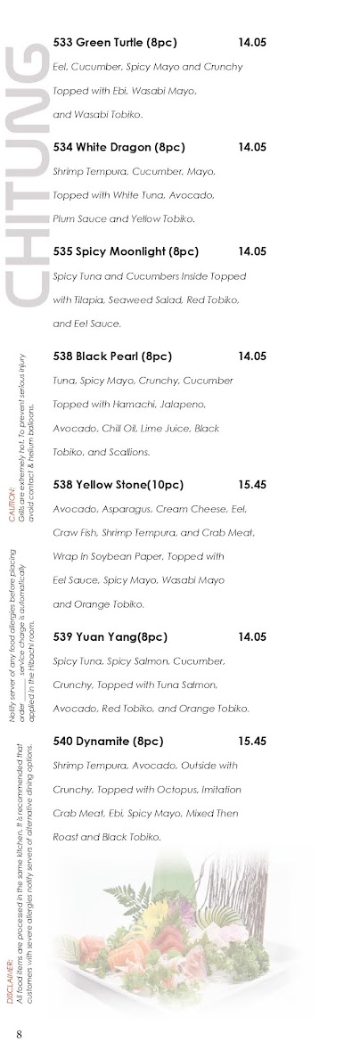 Chi Tung Restaurant Photo Menu 7