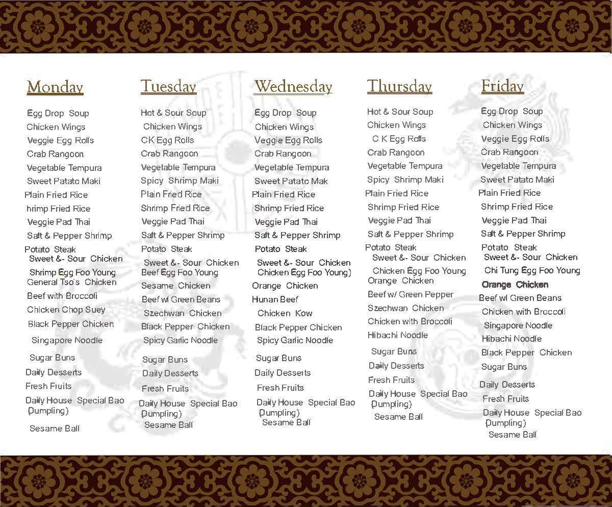 Chi Tung Restaurant Photo Menu 8