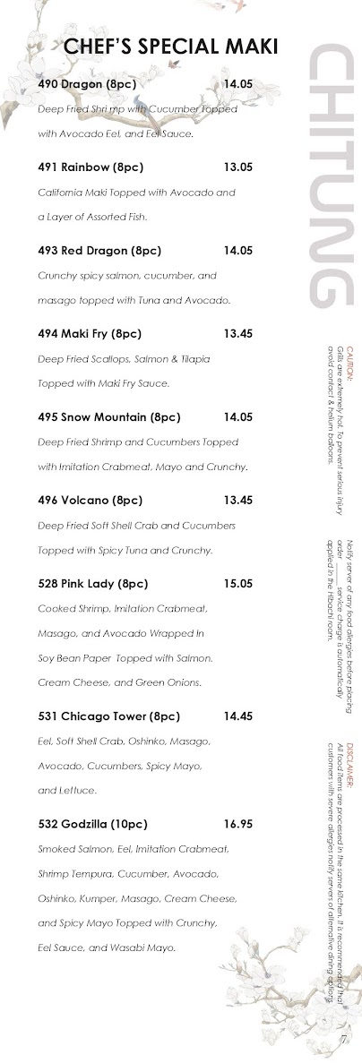 Chi Tung Restaurant Photo Menu 9