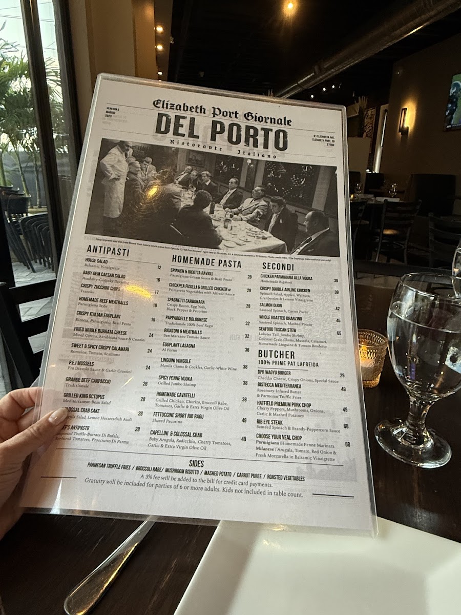 DEL PORTO ITALIAN RESTAURANT Photo Menu 10