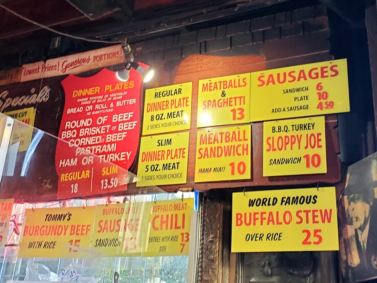 Tommy's Joynt Photo Menu 4