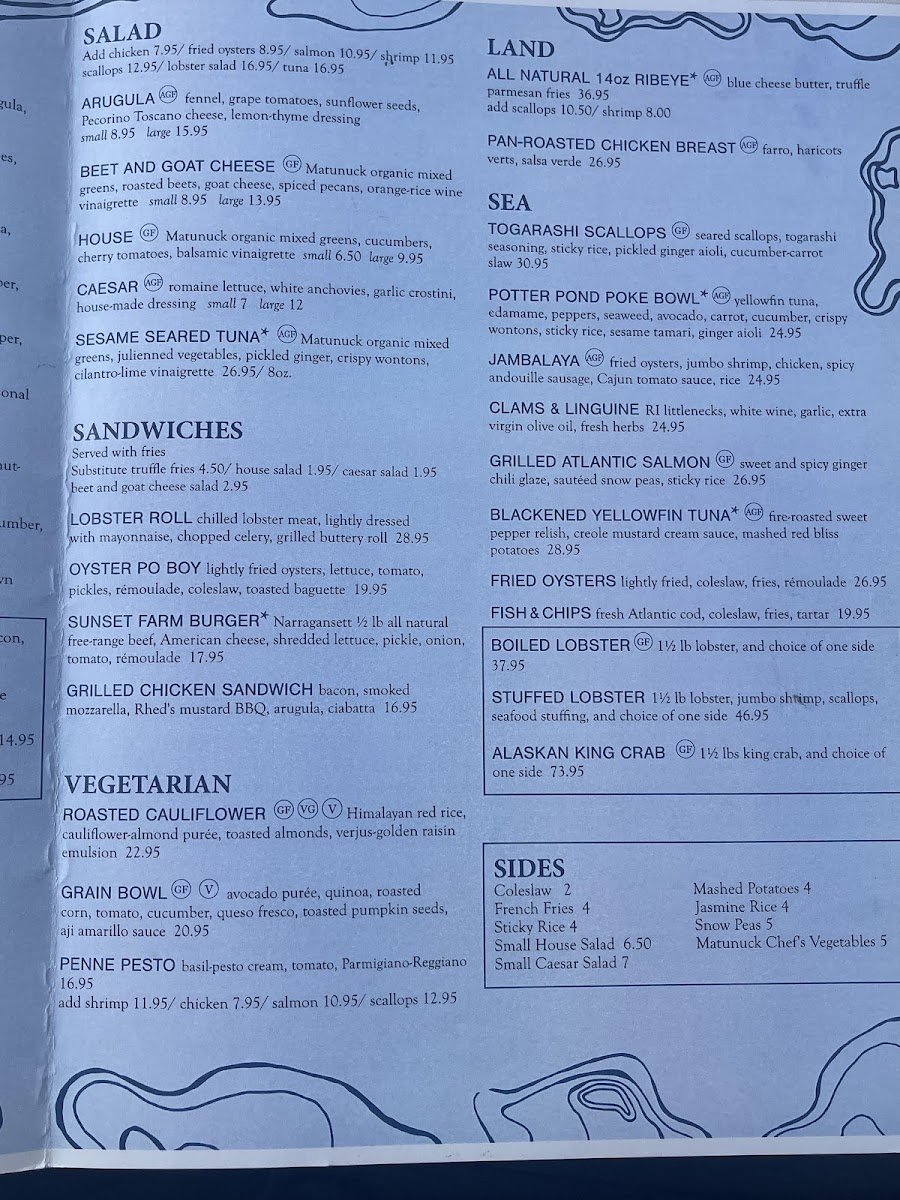 Matunuck Oyster Bar Photo Menu 10