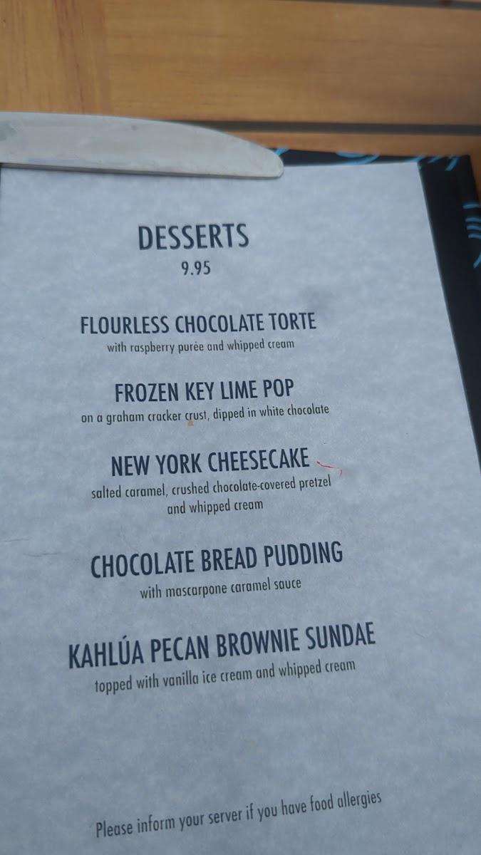 Matunuck Oyster Bar Photo Menu 2