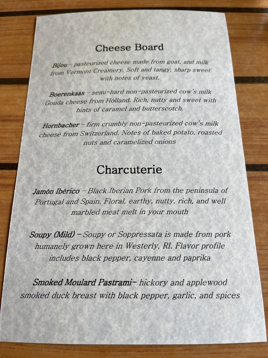 Matunuck Oyster Bar Photo Menu 4