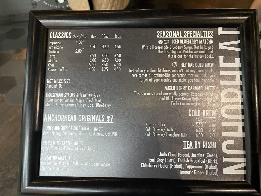 Anchorhead Coffee Photo Menu 10