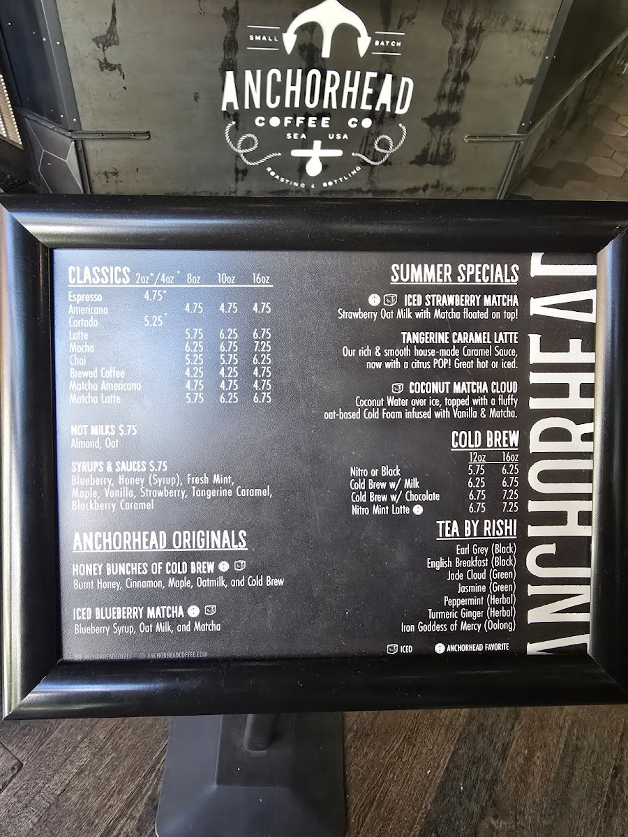 Anchorhead Coffee Photo Menu 4