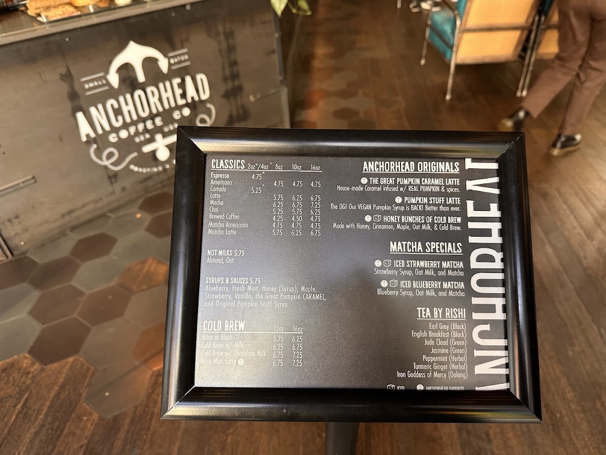 Anchorhead Coffee Photo Menu 5