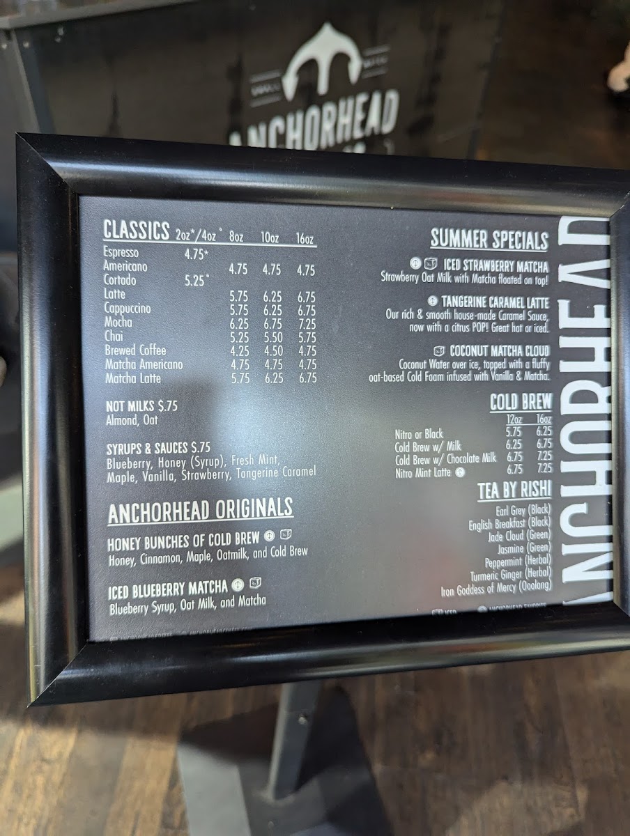 Anchorhead Coffee Photo Menu 9