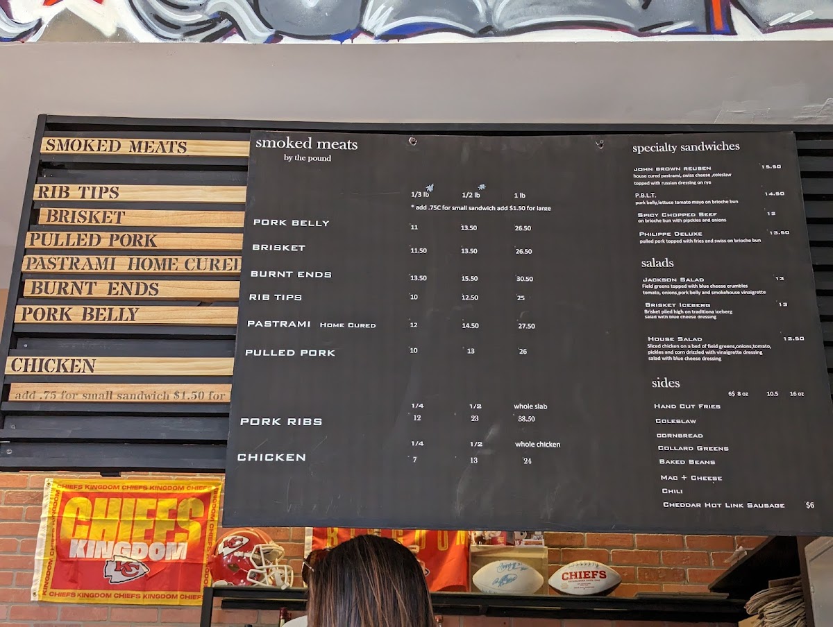 John Brown BBQ Photo Menu 1