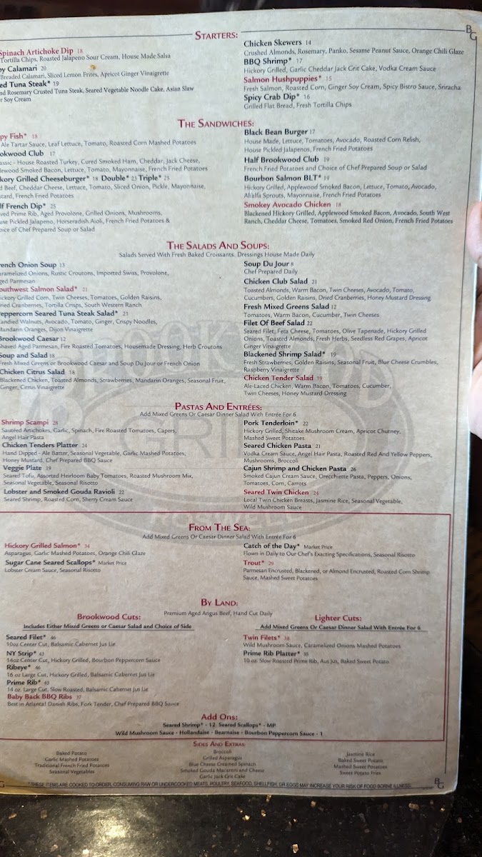 Brookwood Grill Photo Menu 7