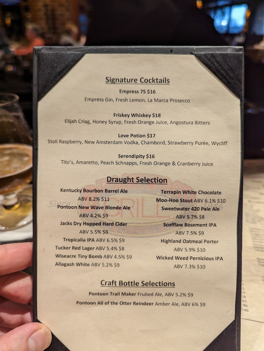 Brookwood Grill Photo Menu 8